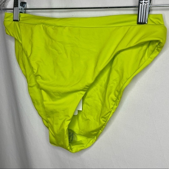 NWT Becca lime green high French cut bikini swimsuit bottoms Small free shipping - Picture 4 of 8
